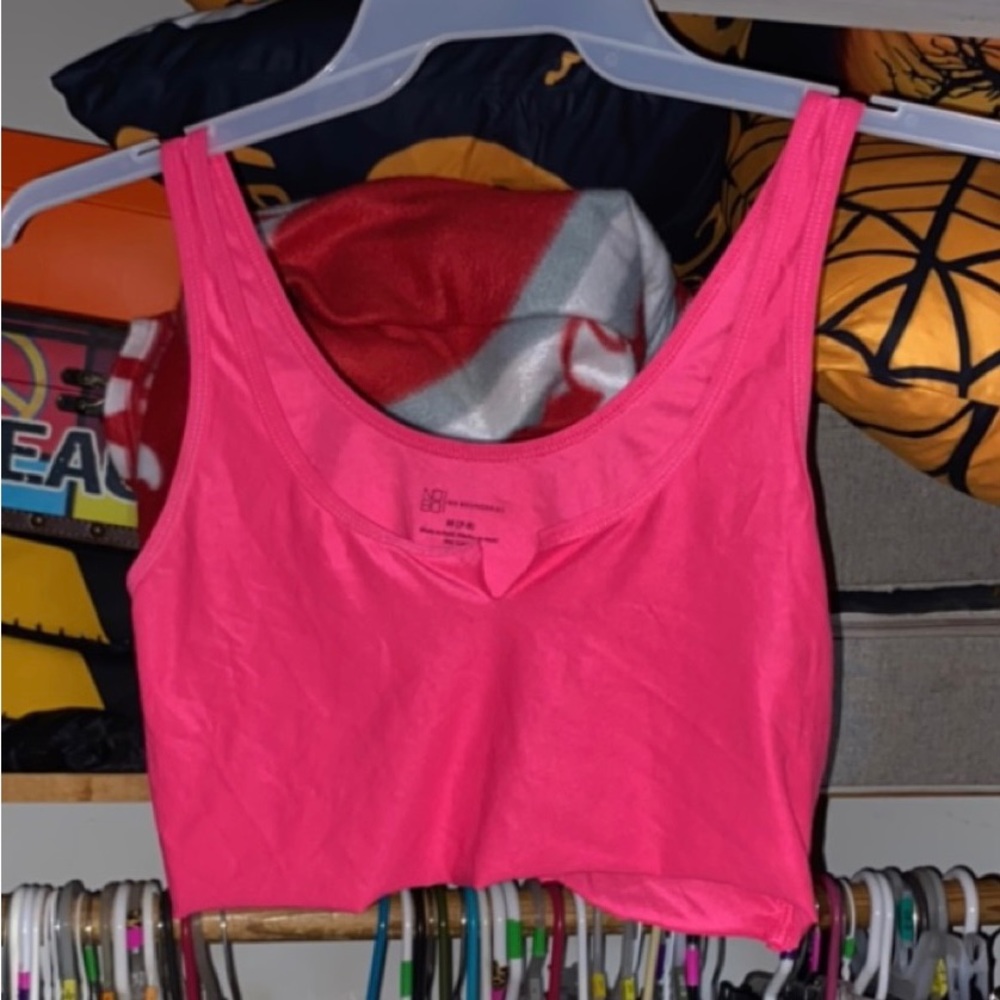 Hot pink crop top